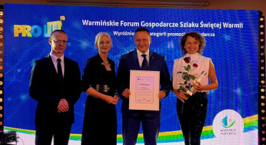 Nagroda 𝑷𝑹𝑶 𝑾𝒂𝒓𝒎𝒊𝒂 𝒊 𝑴𝒂𝒛𝒖𝒓𝒚 dla Warmińskiego Forum Gospodarczego 
